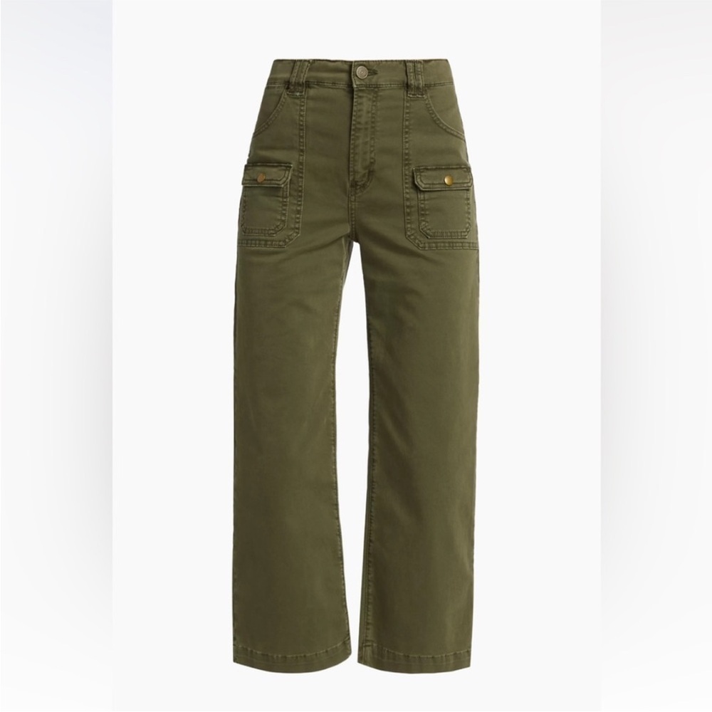Frame Denim Utility Pocket Pants Green - Picture 4 of 11